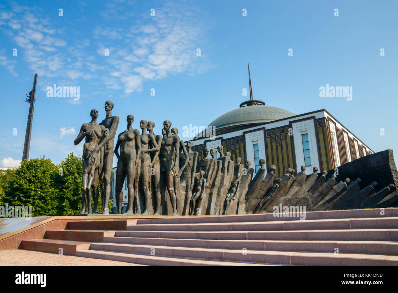 Il 'tragedia di nazioni' monumento, un monumento commemorativo dell'Olocausto nel parco della vittoria in Collina Poklonnaya. Mosca, Russia. Foto Stock