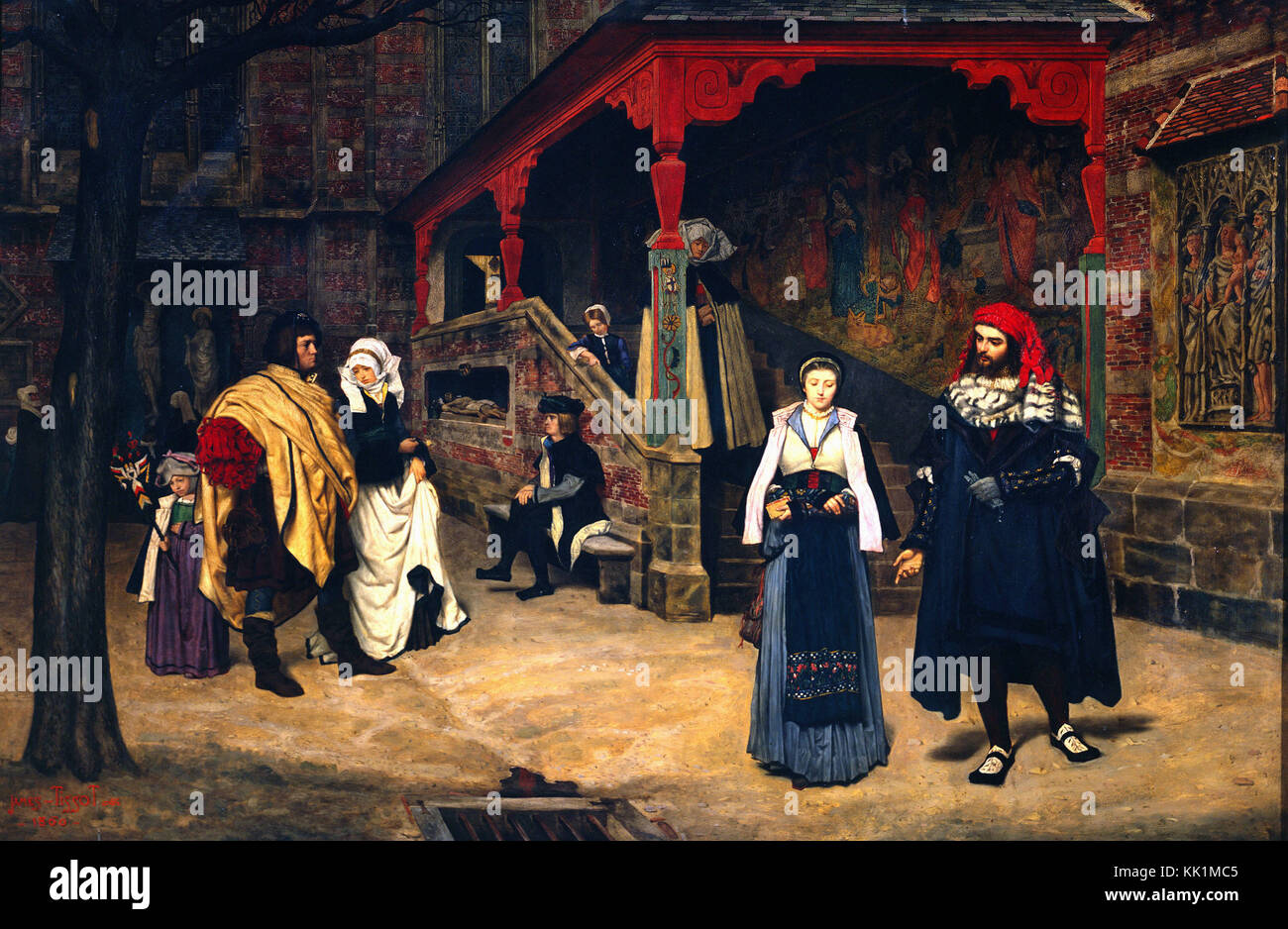 Tissot James Jacques - Incontro di Faust e Marguerite - 1860 Foto Stock