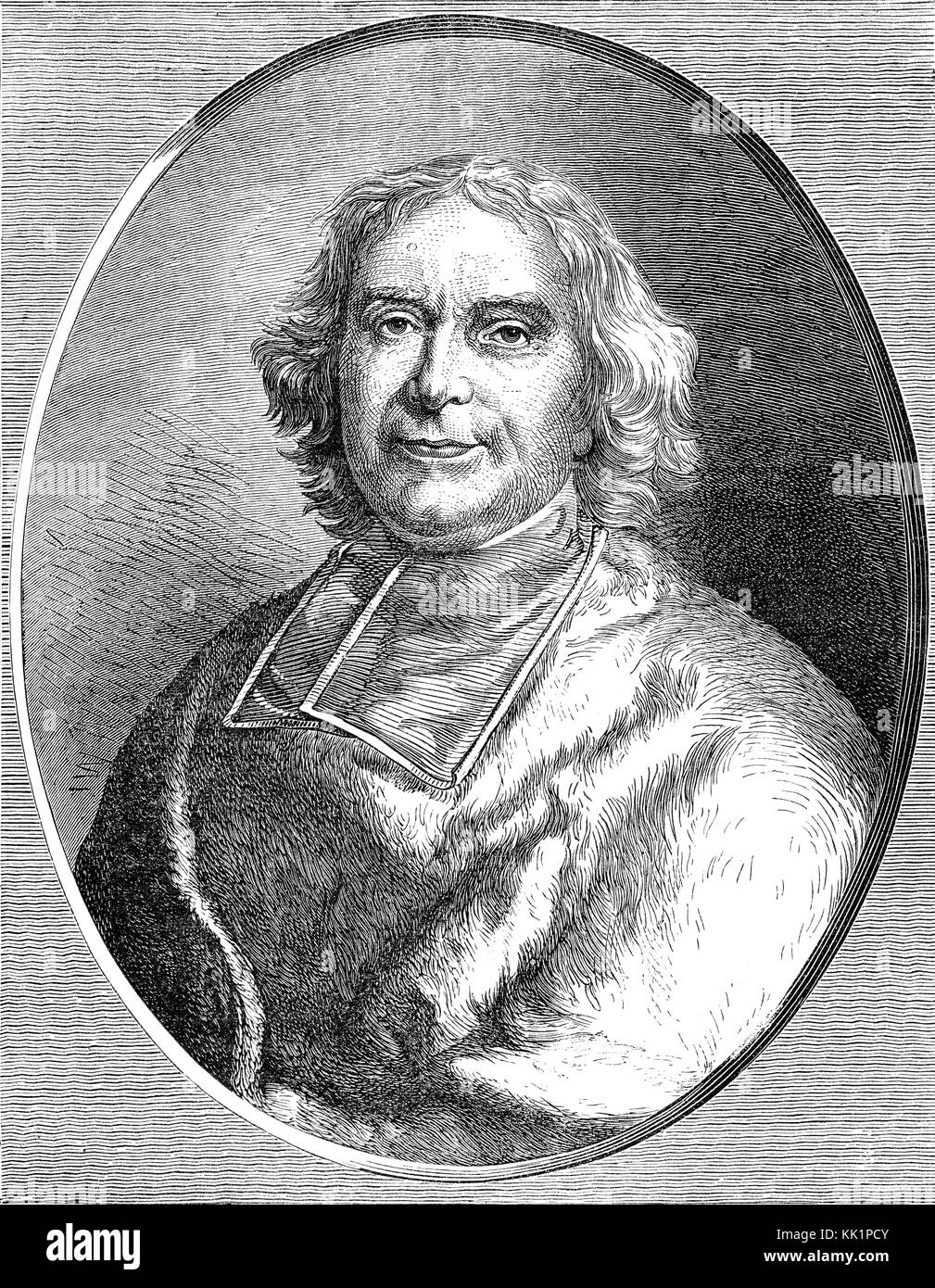 André-Hercule de Fleury, Vescovo di Fréjus, 1653-1743, un cardinale francese che ha servito come Chief Minister di Luigi XV Foto Stock