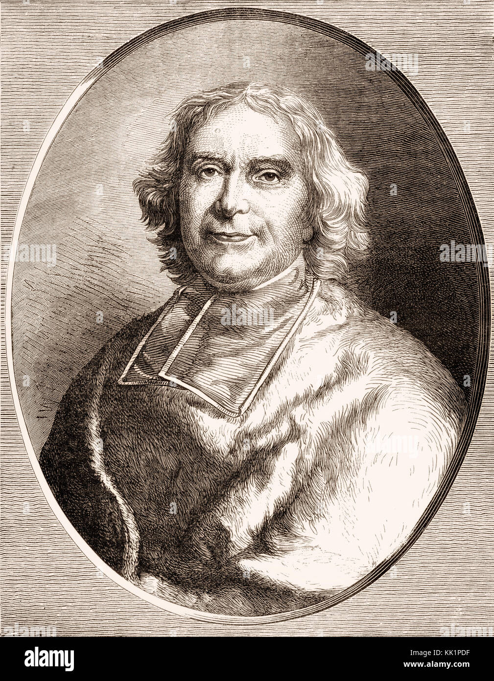 André-Hercule de Fleury, Vescovo di Fréjus, 1653-1743, un cardinale francese che ha servito come Chief Minister di Luigi XV Foto Stock