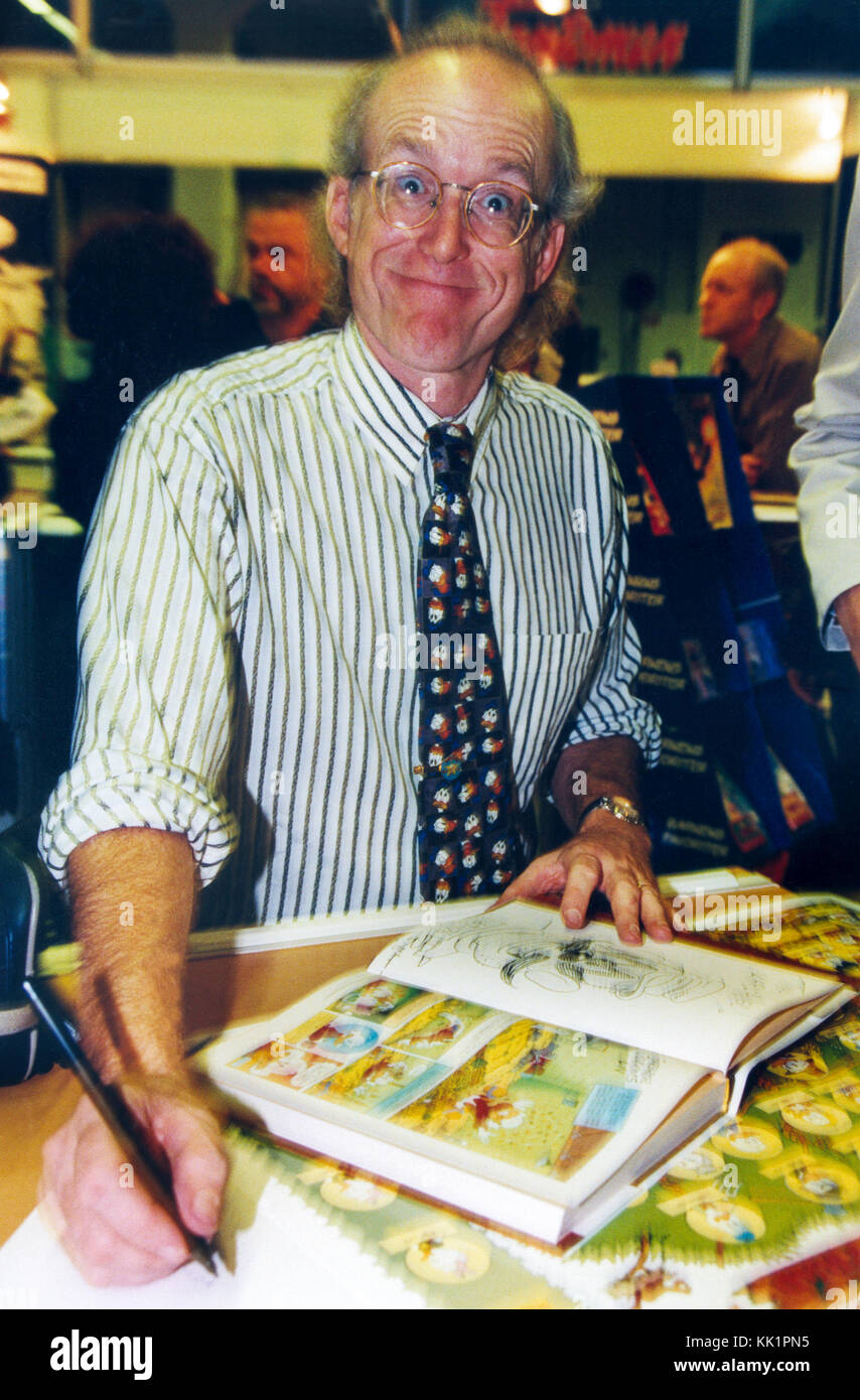 Don rosa fumetto artista di Walt Disney carattere scrooge mcduck 2009 a Göteborg fiera del libro Foto Stock