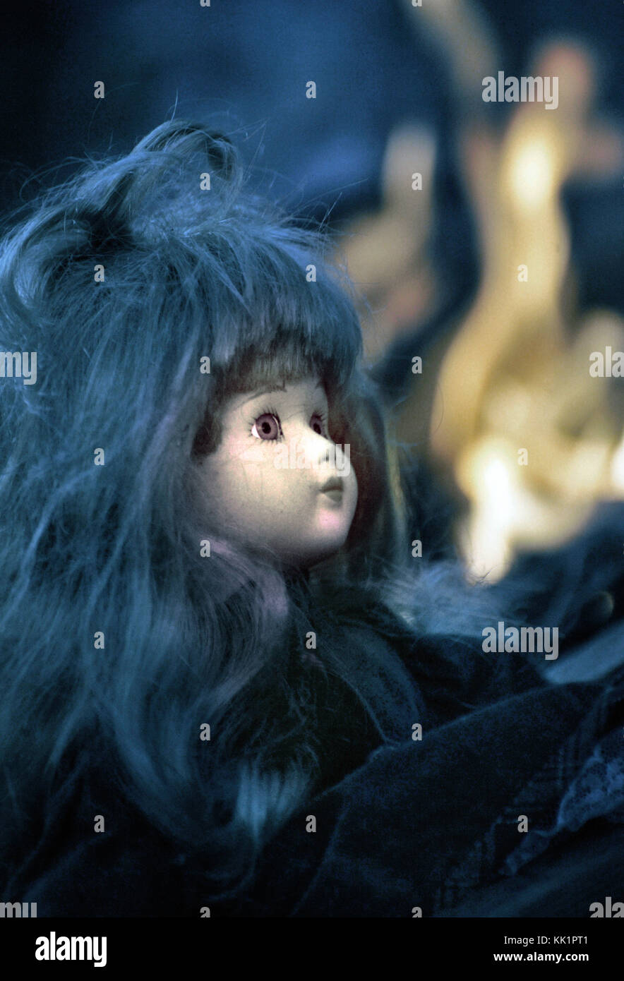 testa di bambole Foto Stock