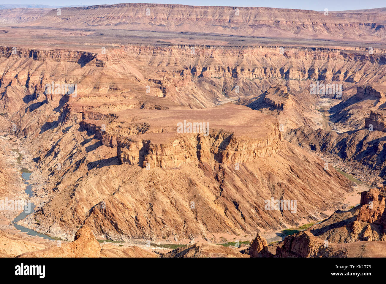 Il Fish River Canyon, Namibia, Africa Foto Stock