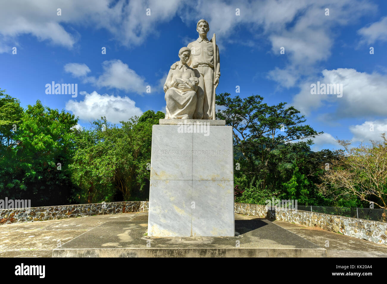 Monumento al jibaro puertorriqueno (monumento di Puerto Rican connazionale) è un monumento costruito dal governo di puerto rico in onore del puerto Foto Stock