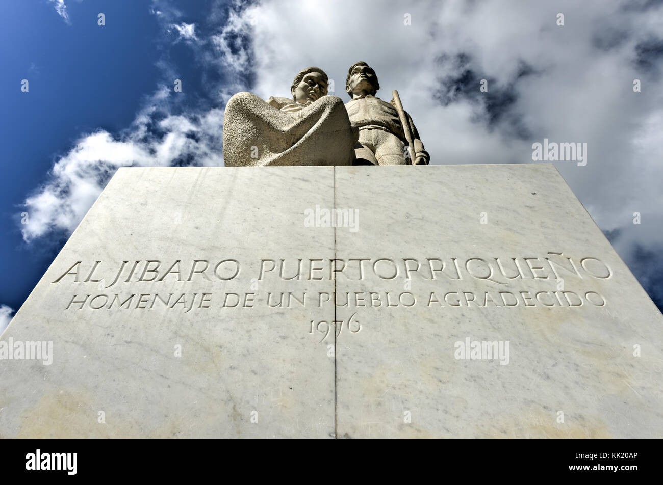 Monumento al jibaro puertorriqueno (monumento di Puerto Rican connazionale) è un monumento costruito dal governo di puerto rico in onore del puerto Foto Stock