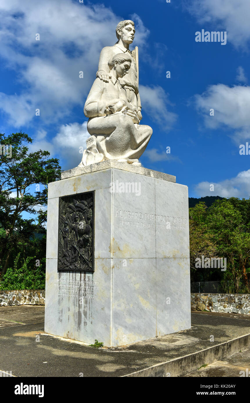 Monumento al jibaro puertorriqueno (monumento di Puerto Rican connazionale) è un monumento costruito dal governo di puerto rico in onore del puerto Foto Stock