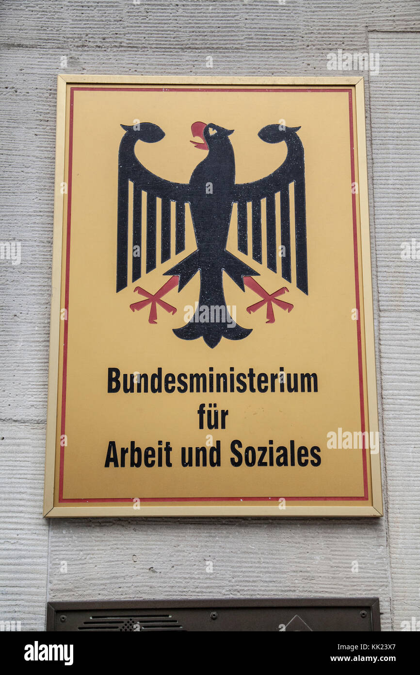 Il ministero federale del Lavoro e degli affari sociali Foto Stock