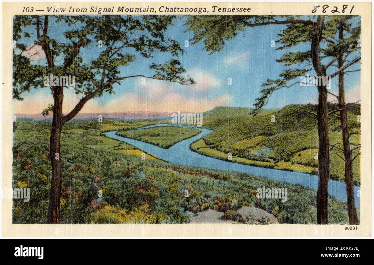 103 vista dalla montagna del segnale, Chattanooga, Tennessee (88281) Foto Stock