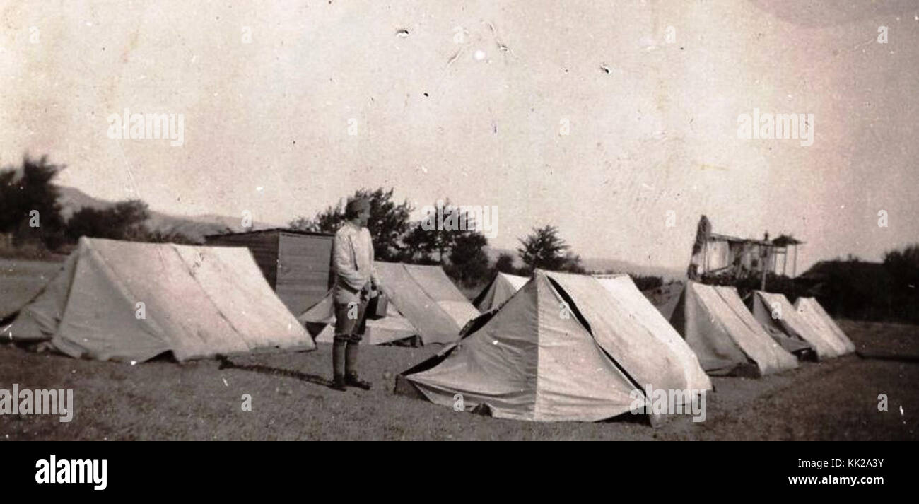 Stepanovo, logor na srpska vojska 1931 Foto Stock