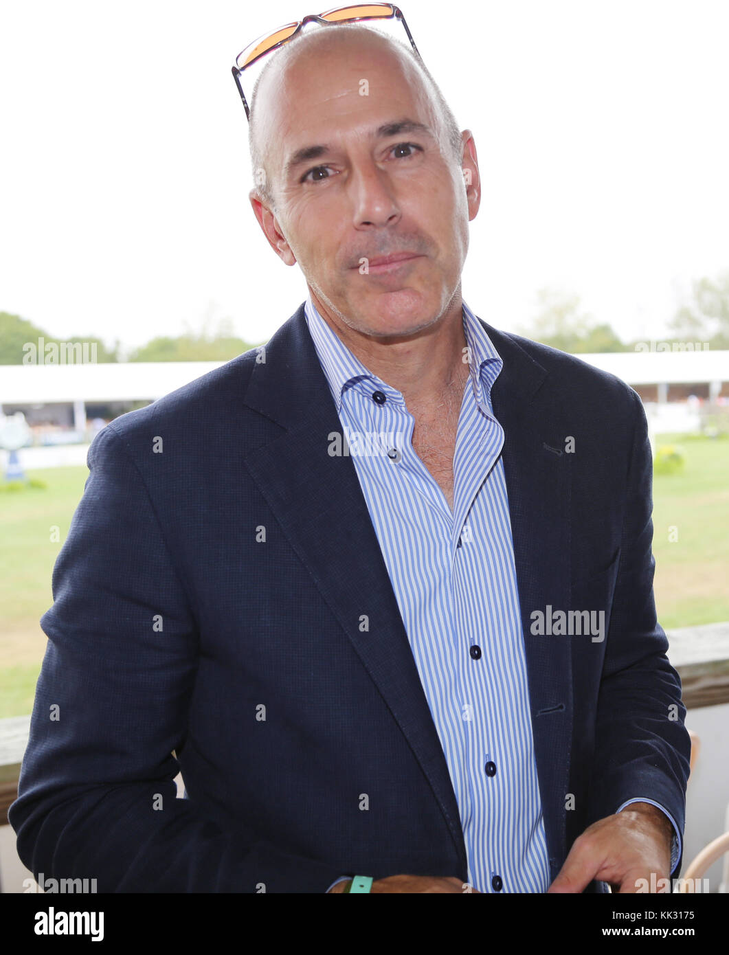 Foto ***FOTO*** Matt Lauer Ha Sparato Dalla NBC's Today Show BRIDGEHAMPTON, NY - 1 SETTEMBRE: Matt Lauer alla 38th annuale Hampton Classic Horse Show - Grand Prix Domenica 1 settembre 2013 a Bridgehampton, New York. Credito: mpi98/MediaPunch Inc. Foto Stock