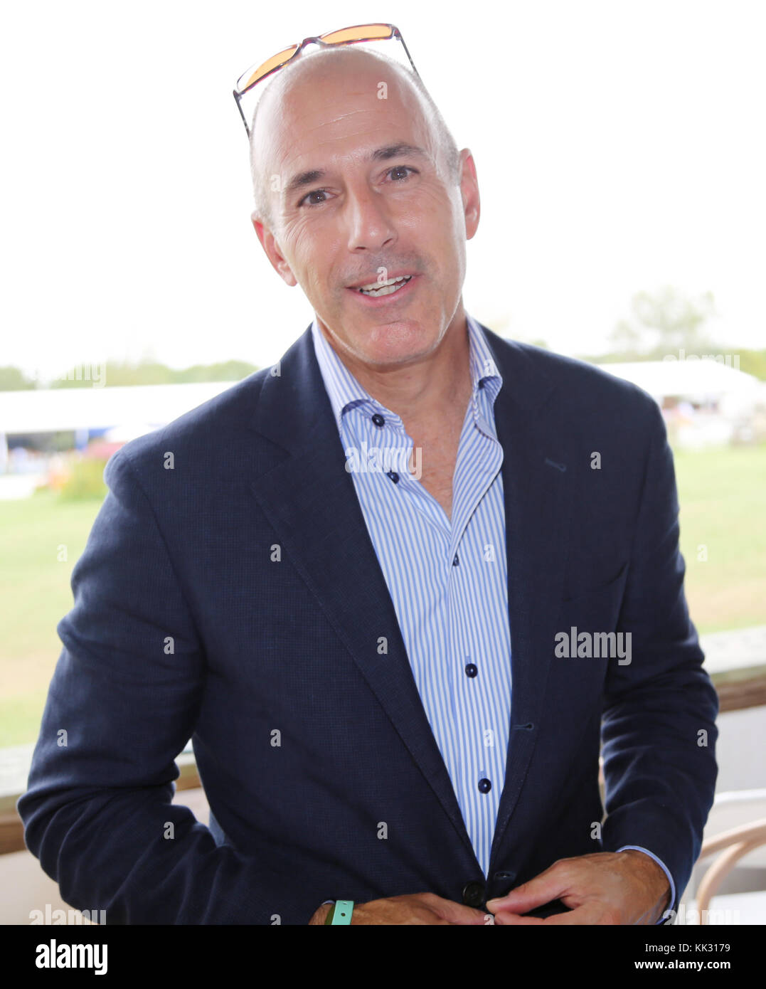 Foto ***FOTO*** Matt Lauer Ha Sparato Dalla NBC's Today Show BRIDGEHAMPTON, NY - 1 SETTEMBRE: Matt Lauer alla 38th annuale Hampton Classic Horse Show - Grand Prix Domenica 1 settembre 2013 a Bridgehampton, New York. Credito: mpi98/MediaPunch Inc. Foto Stock