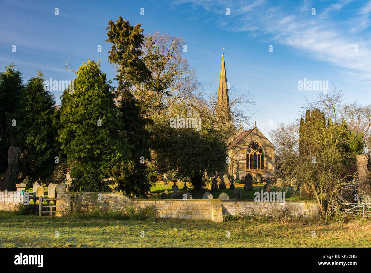 St. lawrences chiesa, mickleton Foto Stock