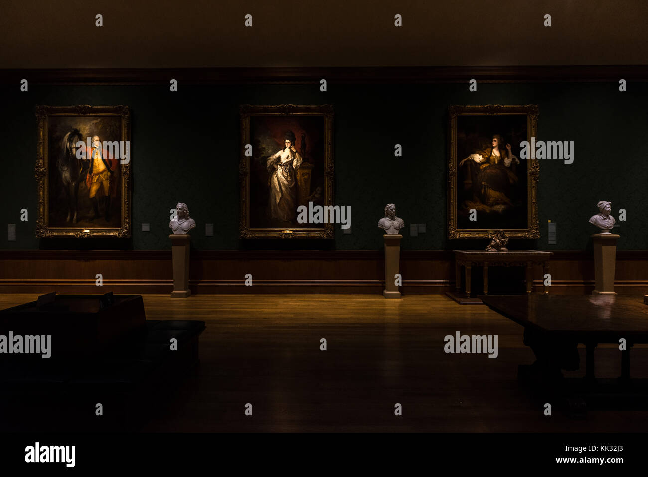 Los Angeles, USA – 6 ottobre 2016: Thornton Portrait Gallery presso la Huntington Art Gallery. Biblioteca Huntington, collezioni d'arte e giardino botanico Foto Stock