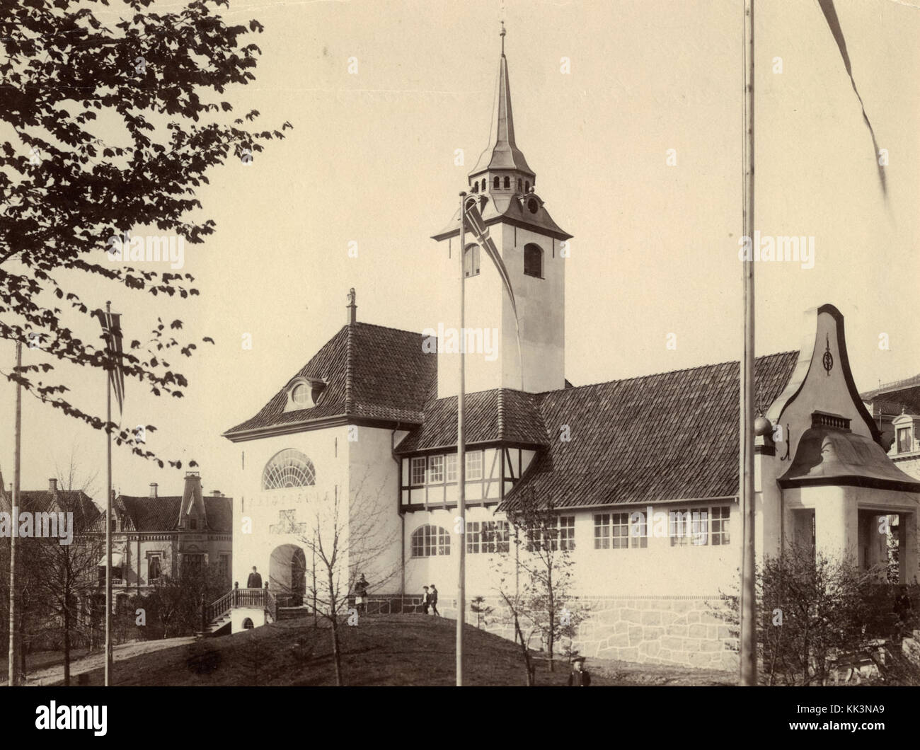 Questo titolo si riferisce a un elemento specifico catalogato nella banca dati norvegese sul patrimonio culturale gestita da Riksantikvaren. L'ingresso include dettagli relativi a Bergen, una città nella contea di Hordaland, Norvegia, con riferimento agli sforzi di conservazione storica. Foto Stock