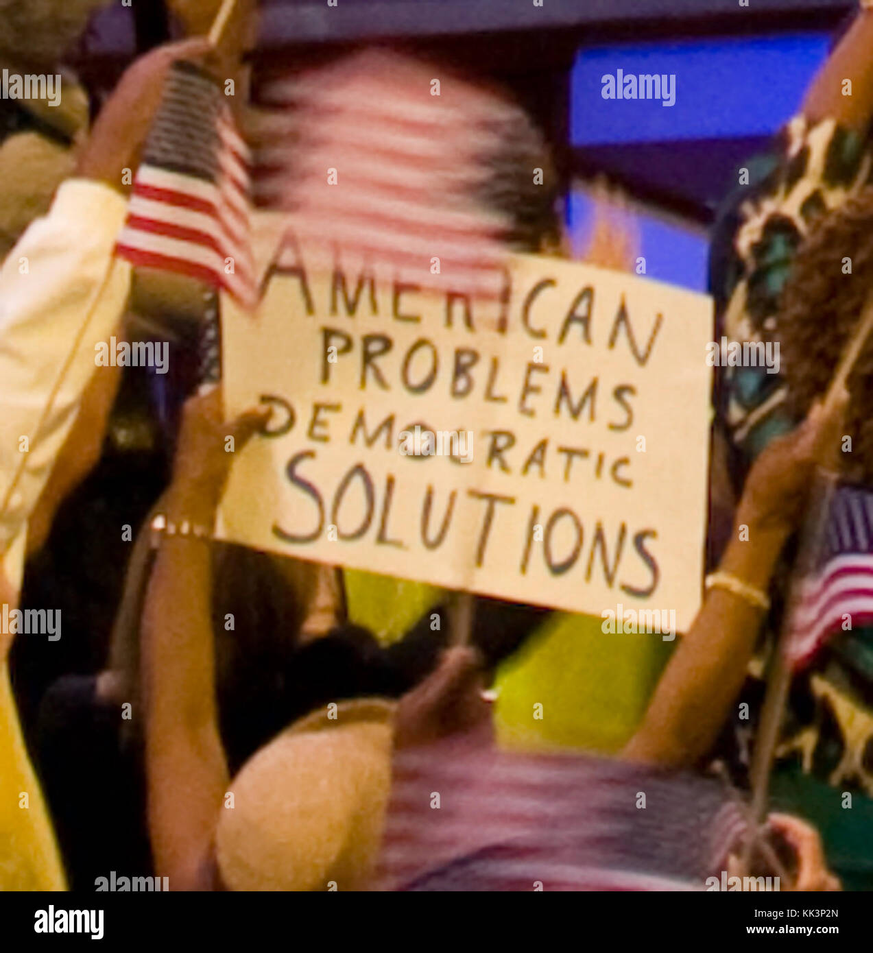 Problema americano delle soluzioni democratiche 2008 DNC Foto Stock