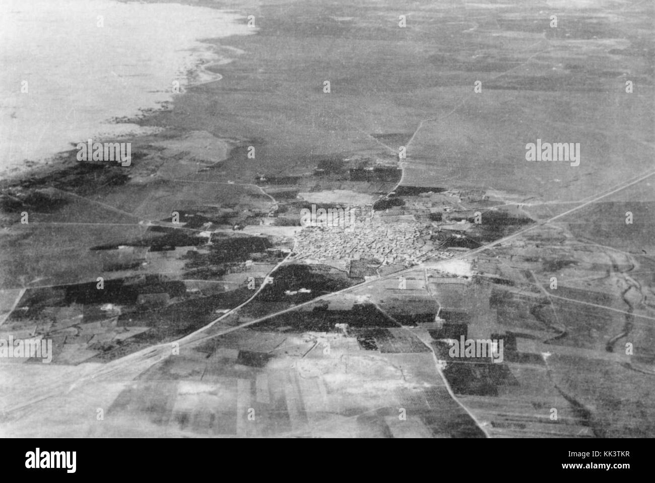 Veduta aerea di Isdud pre 1935 Foto Stock