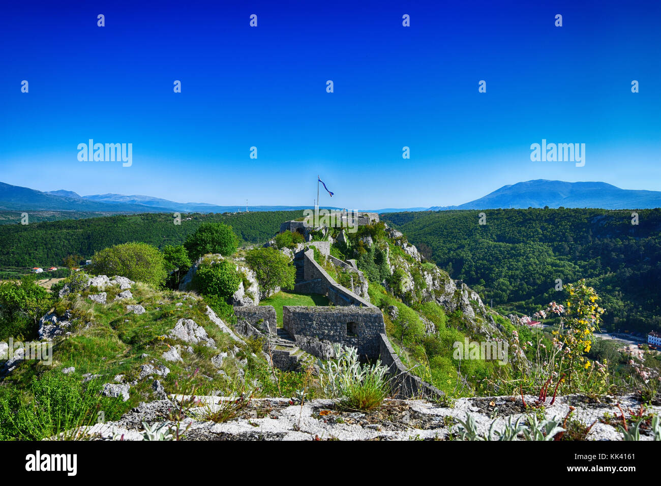 Dettagli della fortezza di Knin, knin , Croazia Foto Stock