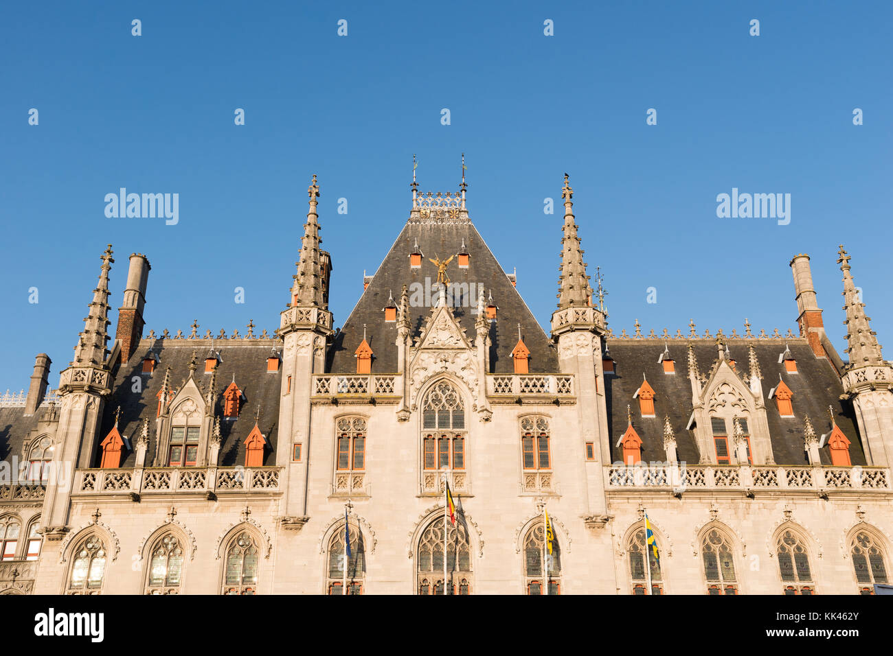 Provinciaal hof - provincia corte utilizzato come un governo meeting house. Bruges, Belgio Foto Stock