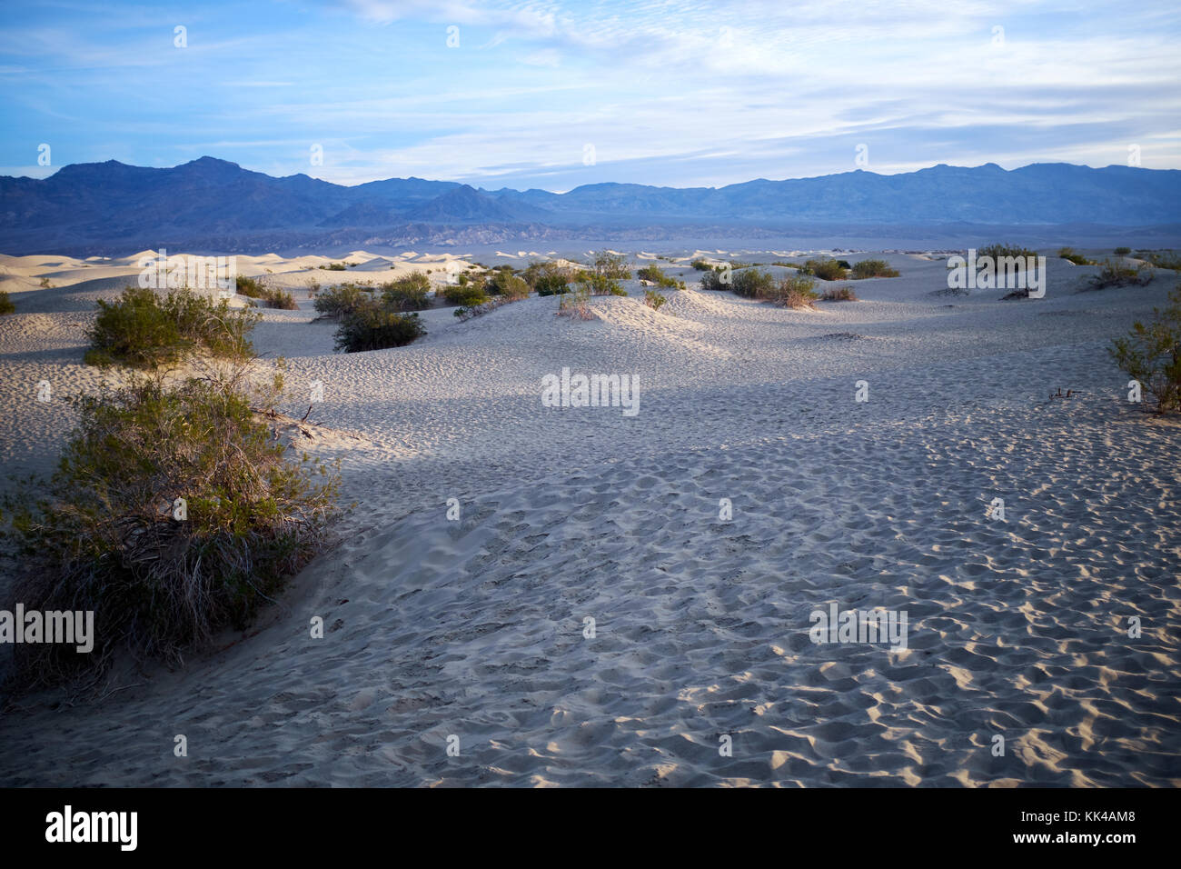 Sabbia arido paesaggio della valle della morte, Nevada, Stati Uniti d'America Foto Stock