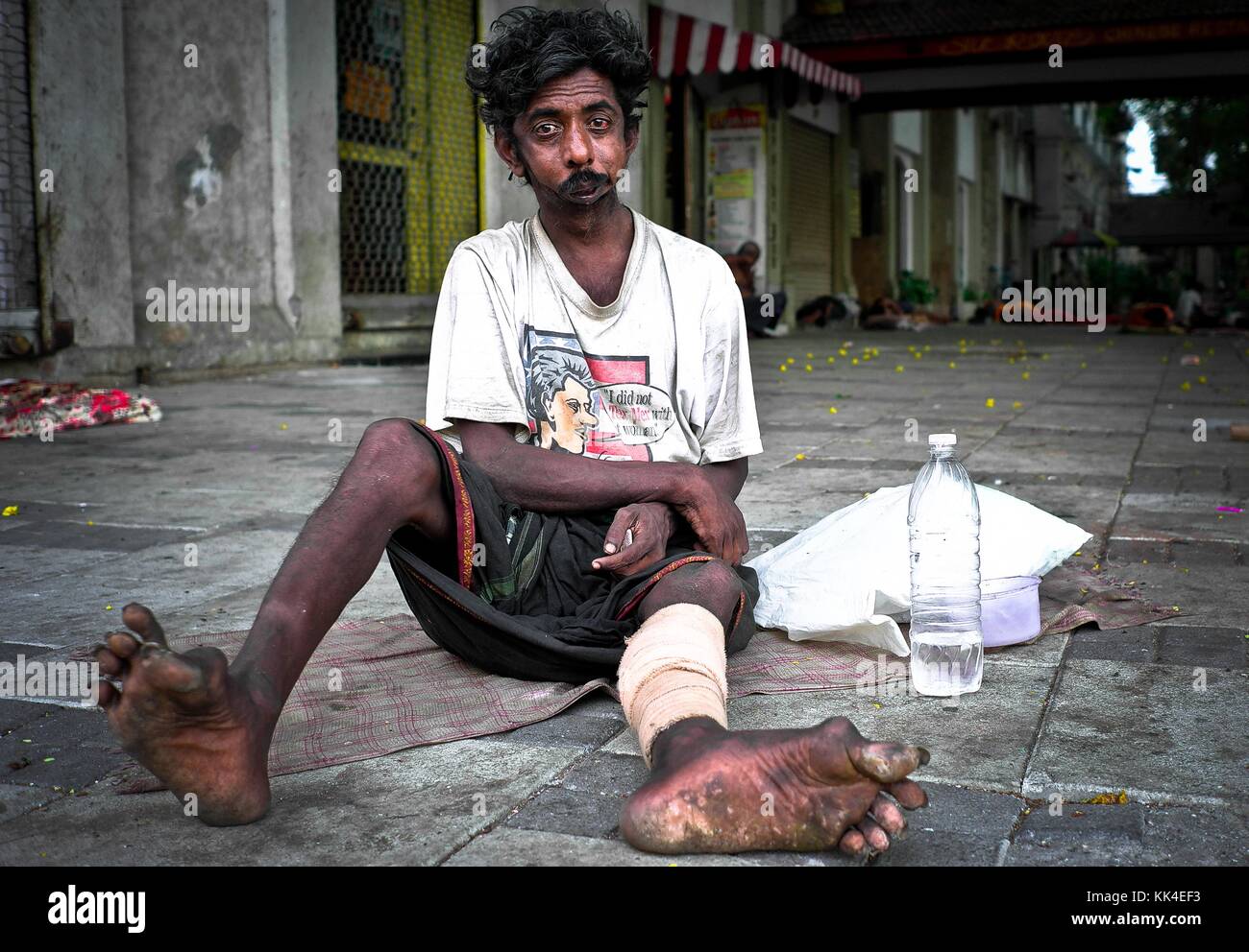 BOMBAY Mumbai Indian Glance - 21/05/2010 - - i senzatetto a Mumbai - Sylvain Leser / le Pictorium Foto Stock