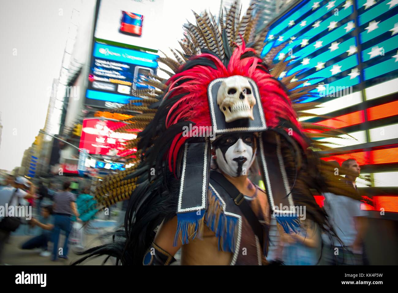 Foto di New York Street - 25/05/2012 - - The Indian Times Square - Sylvain Leser / le Pictorium Foto Stock