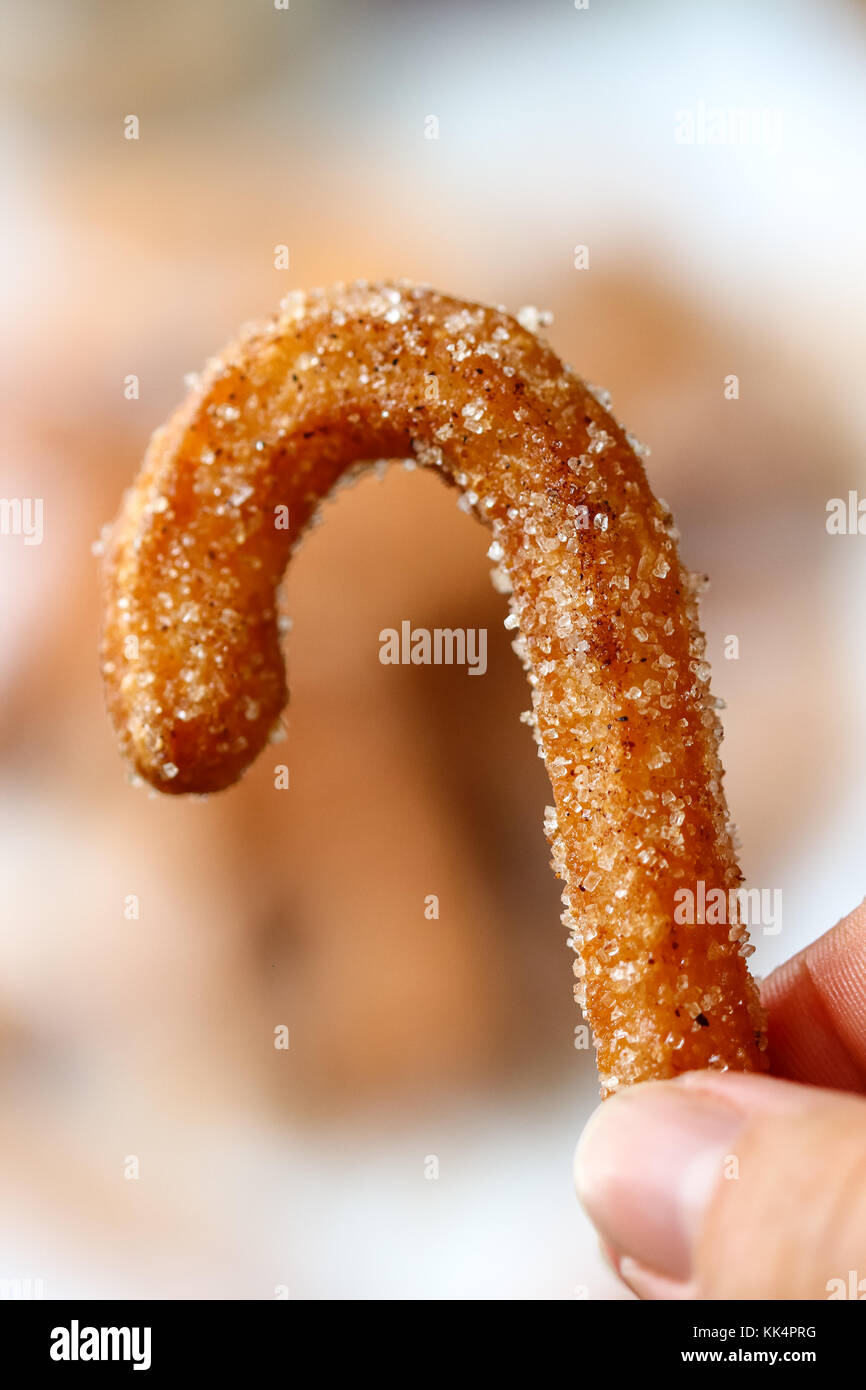 Churros tradizionali con pan di zenzero sapore Foto Stock