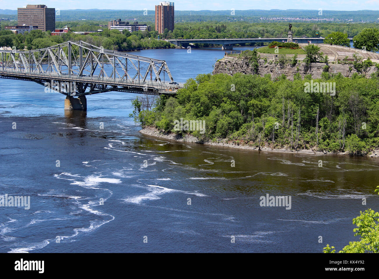 Rideau river, Ottawa Foto Stock