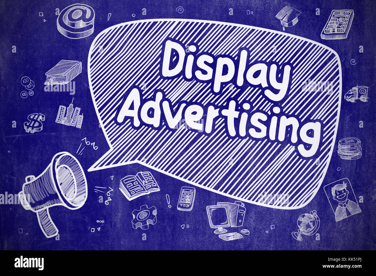 La visualizzazione di pubblicità - Concetto di affari. Foto Stock