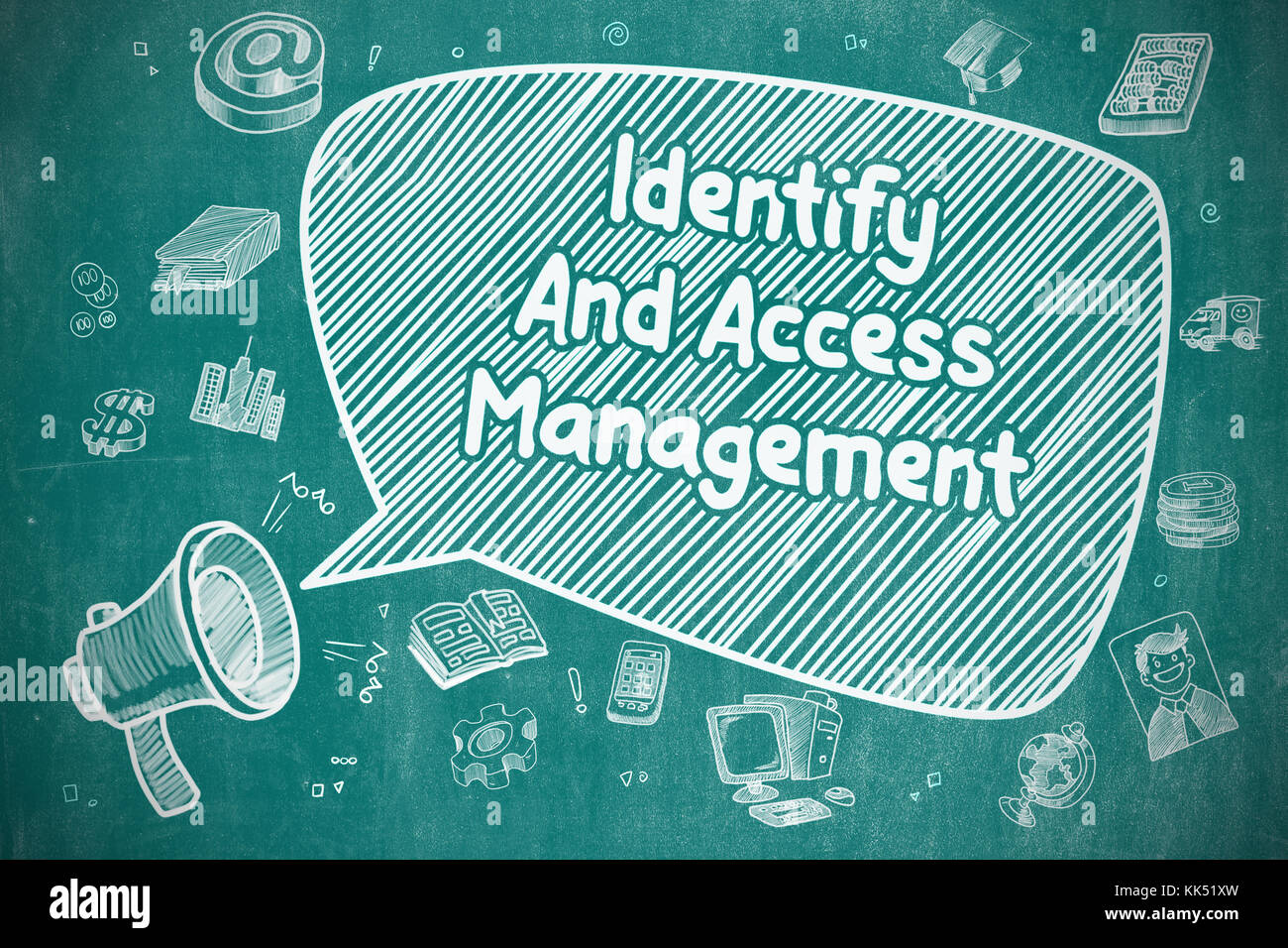 Identificare e access management - Concetto di affari. Foto Stock