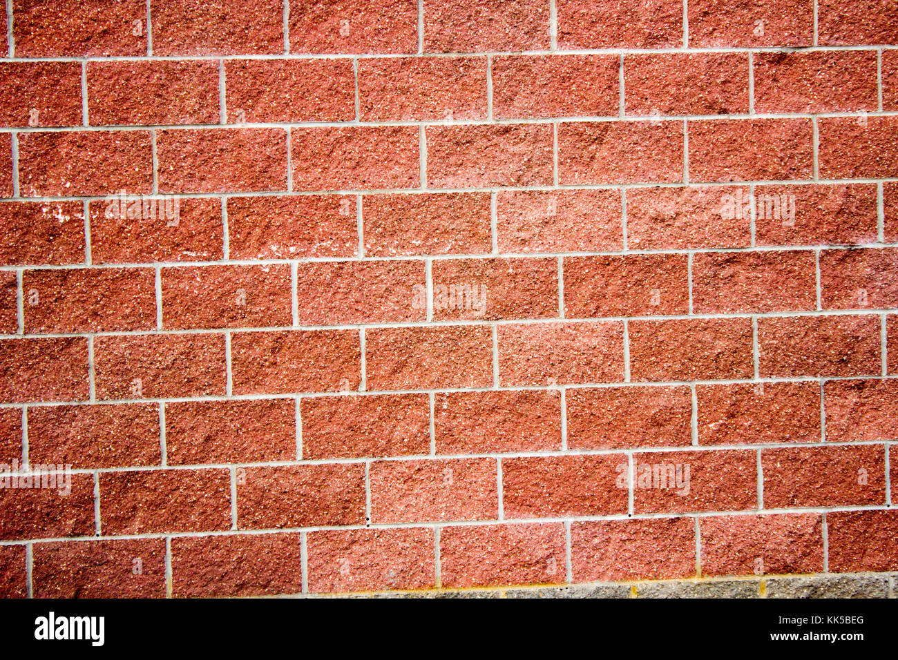 Texture dettagliate di una rossa del muro di mattoni Foto Stock