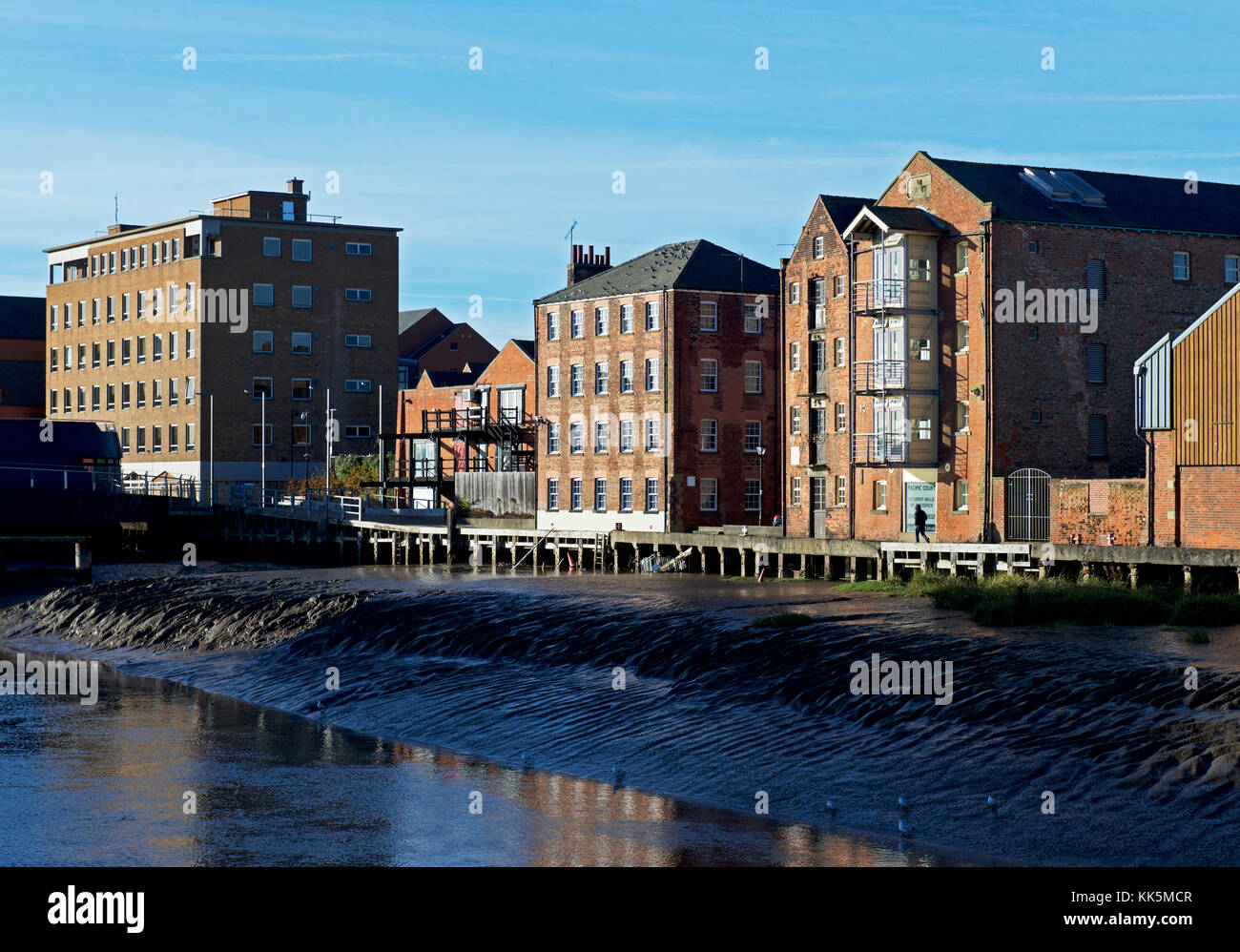 Il fiume lo scafo e il quartiere dei musei, Hull, East Yorkshire, Inghilterra, Regno Unito Foto Stock