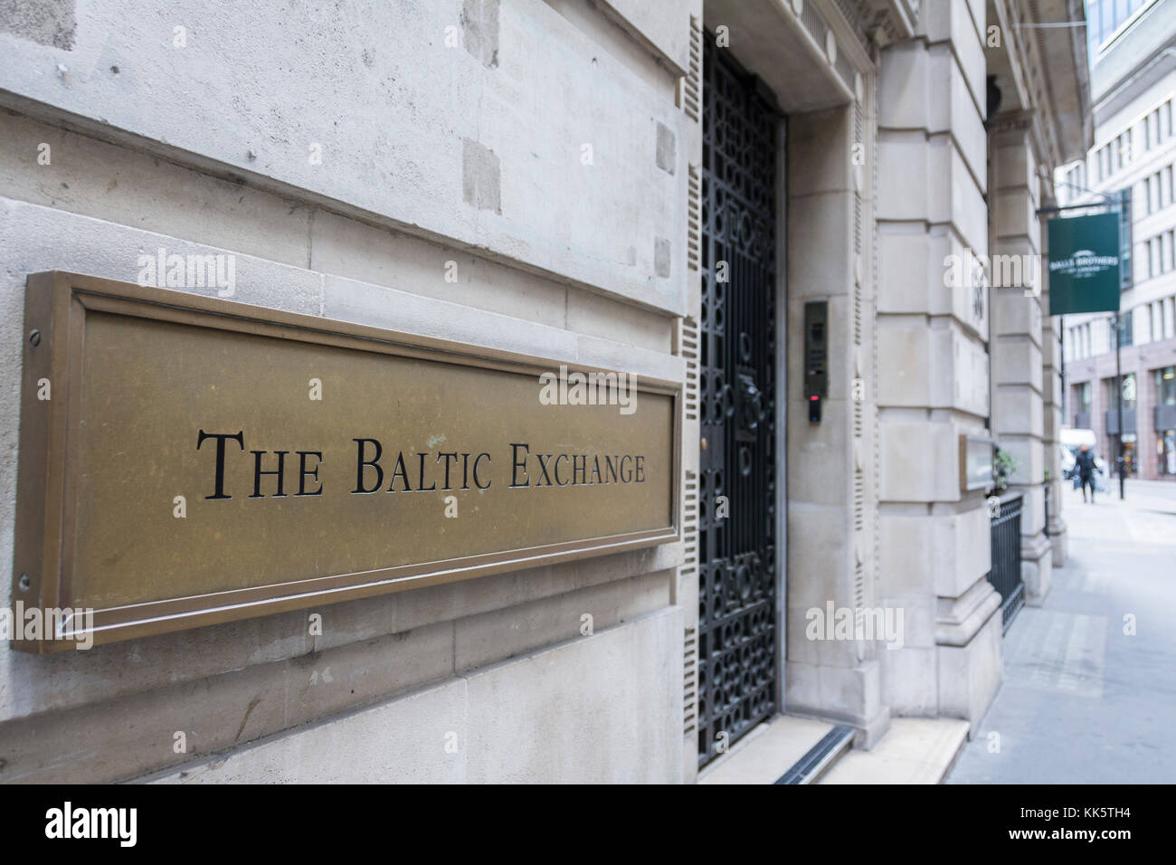 Il Baltic Exchange, 38 St Mary Axe, London EC3A 8EX Foto Stock