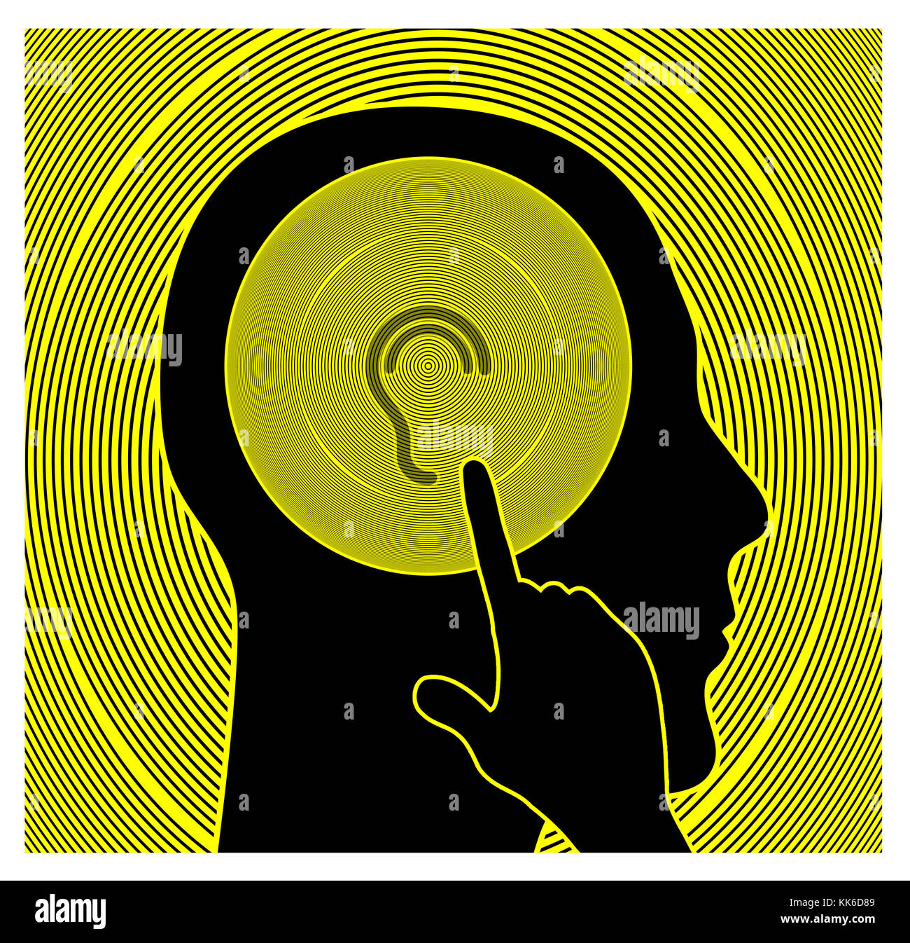 Visita medica di controllo al fine di valutare e identificare i problemi di udito Foto Stock