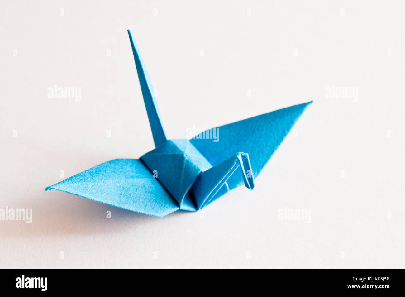 Origami blue bird Foto Stock