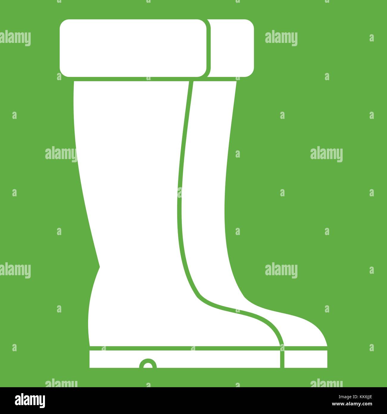 Scarpe invernali Icon green Illustrazione Vettoriale