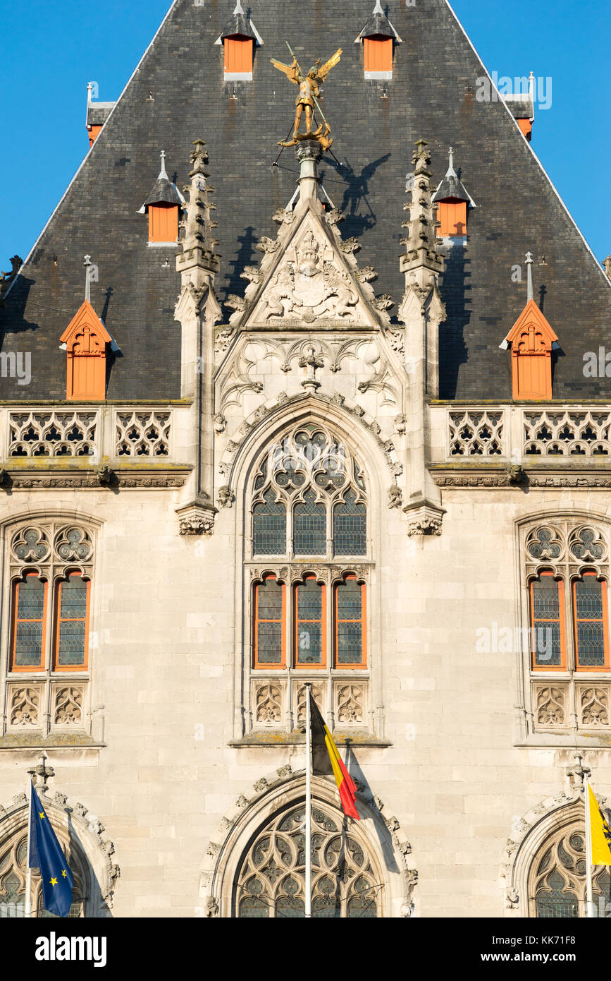 Provinciaal hof - provincia corte utilizzato come un governo meeting house. Bruges, Belgio Foto Stock