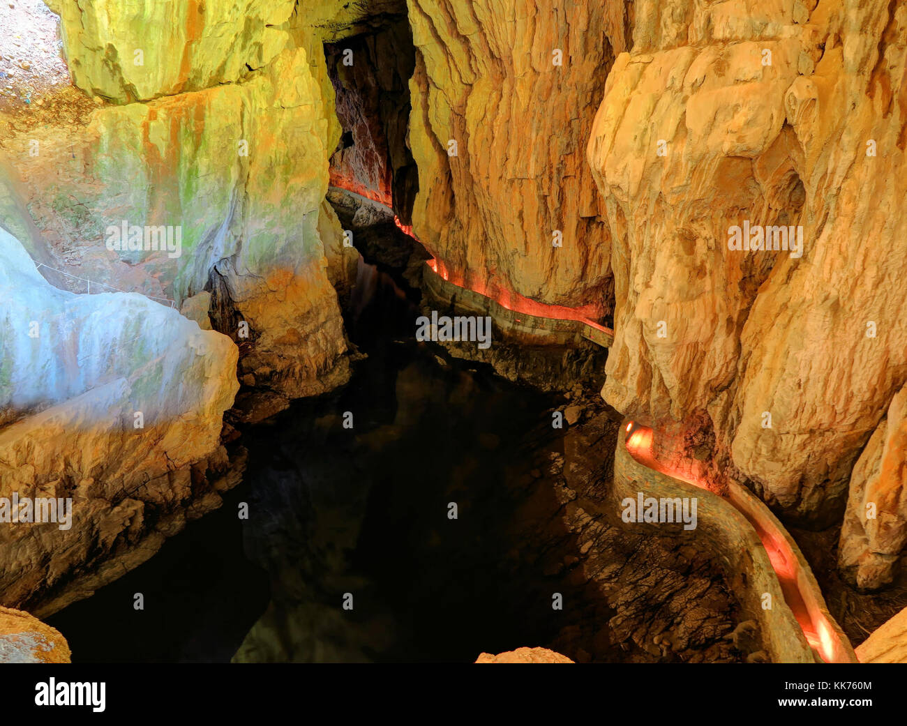 Divača, Slovenia - 10 luglio 2017: le grotte di Skocjan sistema sulla luglio 10, 2017 in divača, Slovenia. Foto Stock