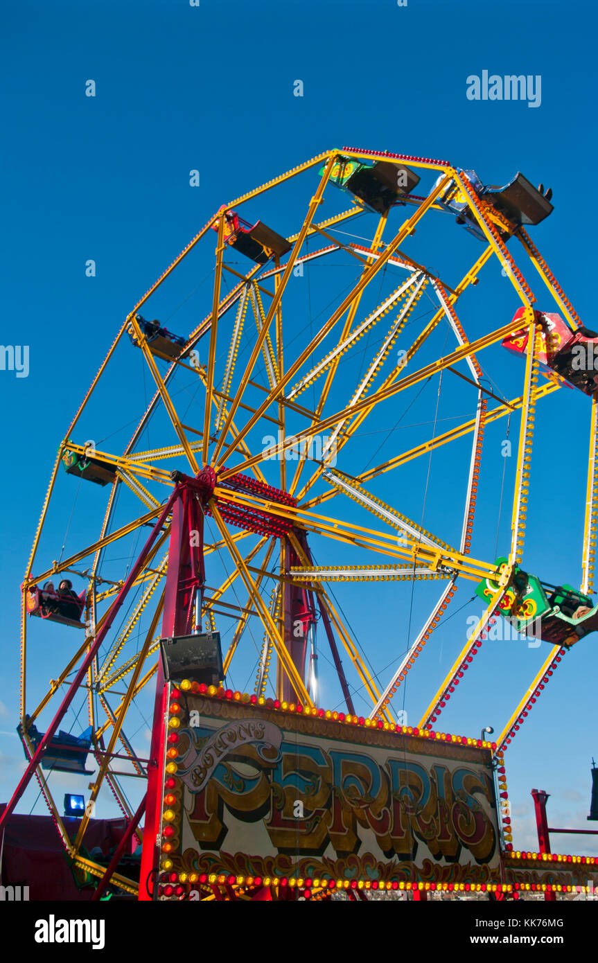 Fiera Ferris la grande corsa della ruota Foto Stock