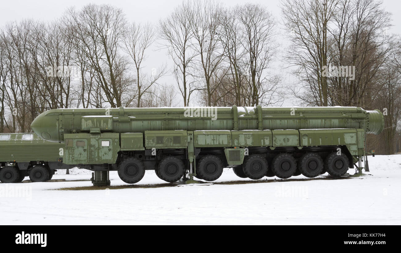 22.01.2017.russia.San Pietroburgo.Il museo dispone di attrezzature e di artiglieria di diverse volte. Foto Stock