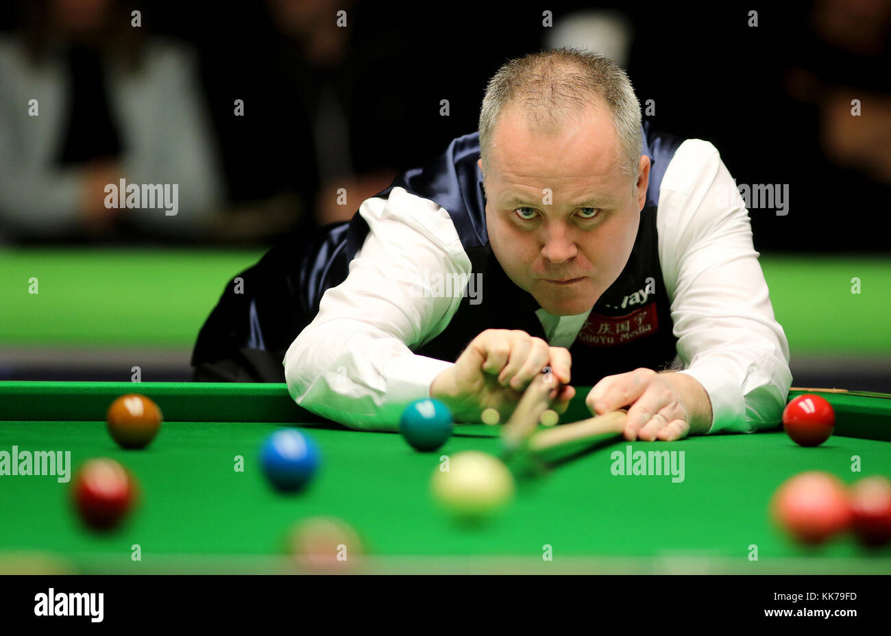 John Higgins il giorno uno del 2017 uk Betway Champions al York Barbican, York. Stampa foto di associazione. Picture Data: martedì 28 novembre, 2017. Vedere PA storia SNOOKER York. Foto di credito dovrebbe leggere: Richard Venditori/filo PA Foto Stock