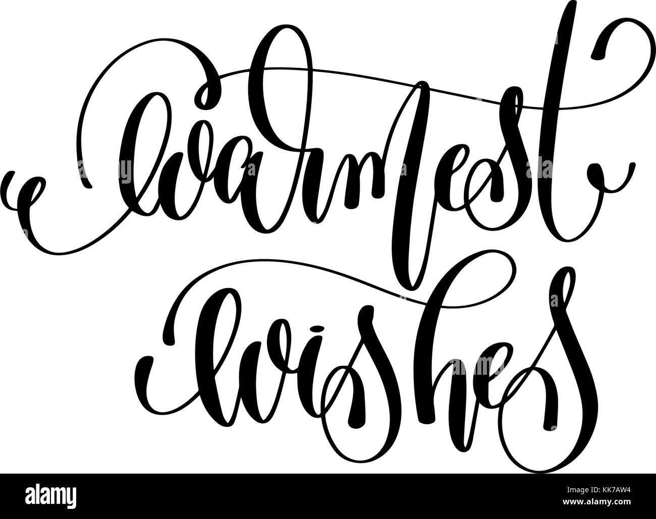 Con i miei auguri più cordiali - scritte a mano celebrazione il preventivo in inverno holi Illustrazione Vettoriale