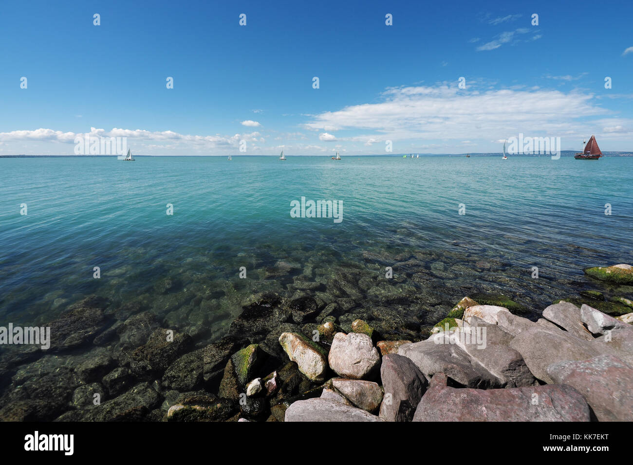 Lago Balaton Foto Stock