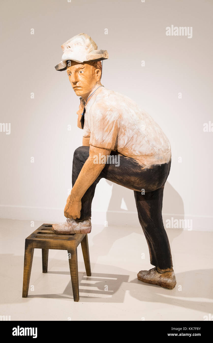 Cac málaga. scultura da Francisco leiro. Foto Stock