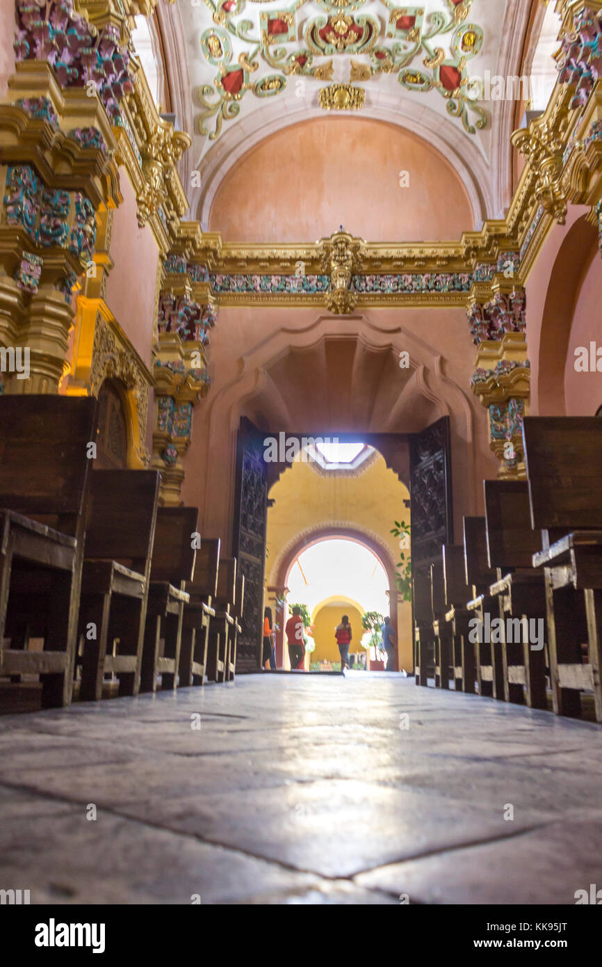 Interno della chiesa. San Luis Potosí San Luis Potosí. Messico Foto Stock