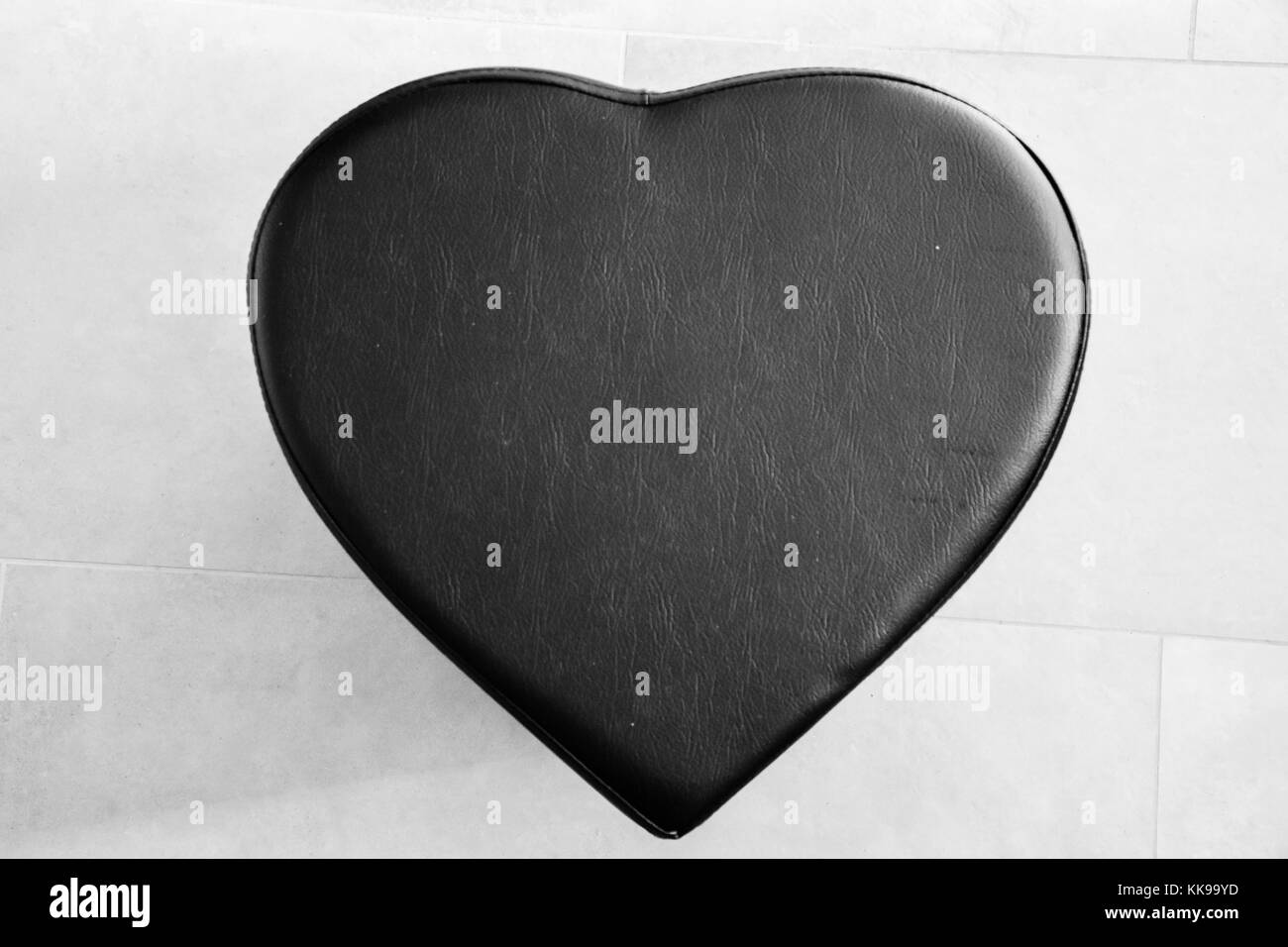 cuore nero Foto Stock