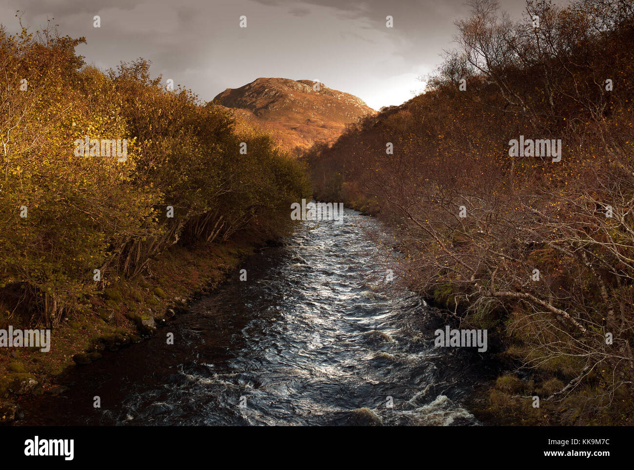 Fiume Kirkaig, Sutherland, Scozia Foto Stock