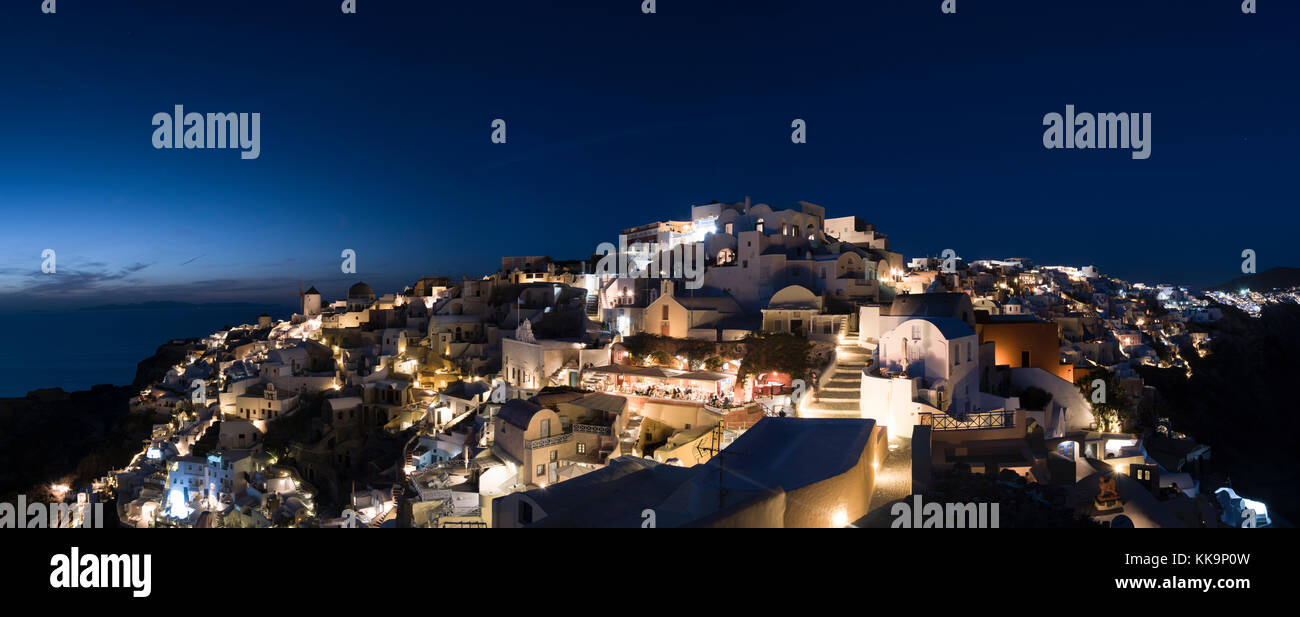 Oia - Santorini, CICLADI Foto Stock