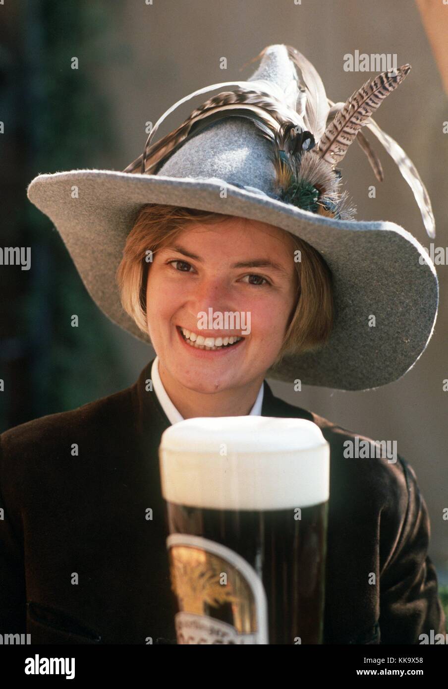 Gloria, la Principessa di Thurn und taxi, a Schierling/Ratisbona (Baviera, Germania) l'8 settembre 1988. Gloria sposò l'erede al trono e utilizzò il suo titolo per le apparizioni pubbliche. | utilizzo in tutto il mondo Foto Stock