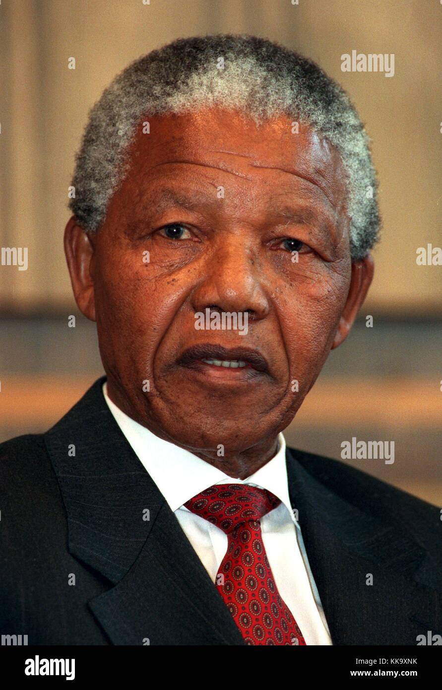 Presidente della South African black movimento per i diritti civili, il Congresso Nazionale Africano (ANC). Foto scattata il 10 maggio 1993 a Bonn in Germania. | Utilizzo di tutto il mondo Foto Stock