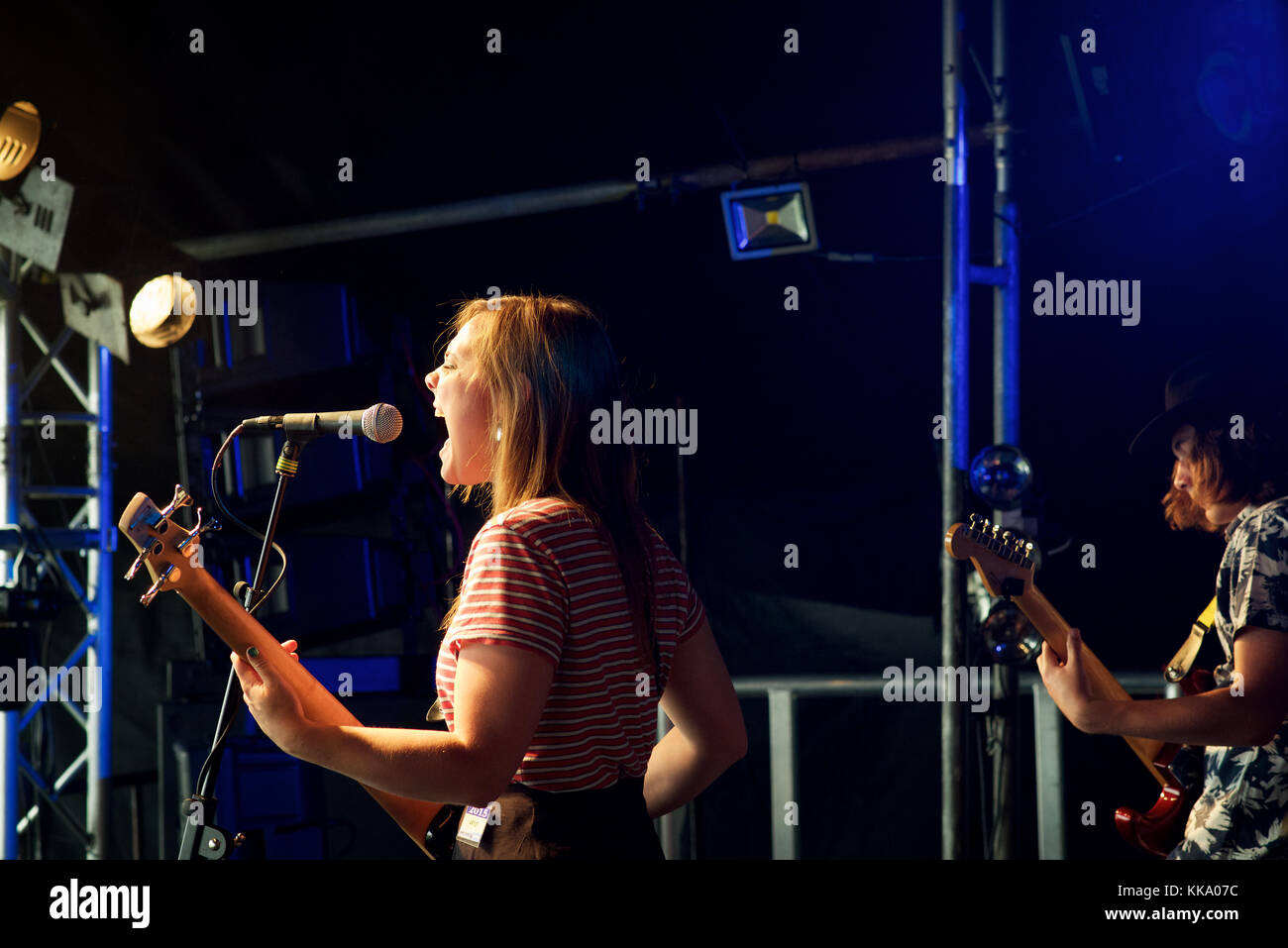 Infinite jest eseguendo a Christchurch Music Festival in 2015 Foto Stock
